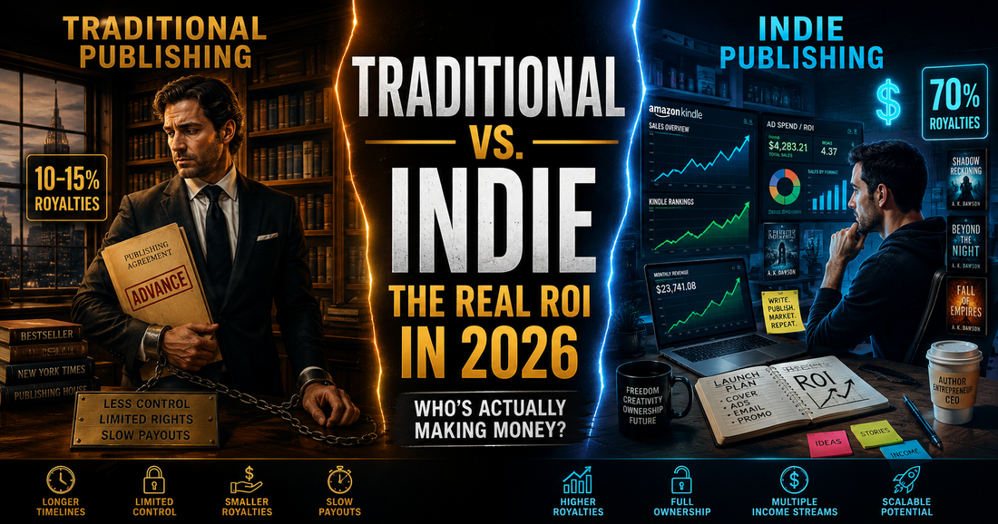 Traditional vs. Indie Publishing in 2026: The Brutal Truth About ROI for Fiction Writers