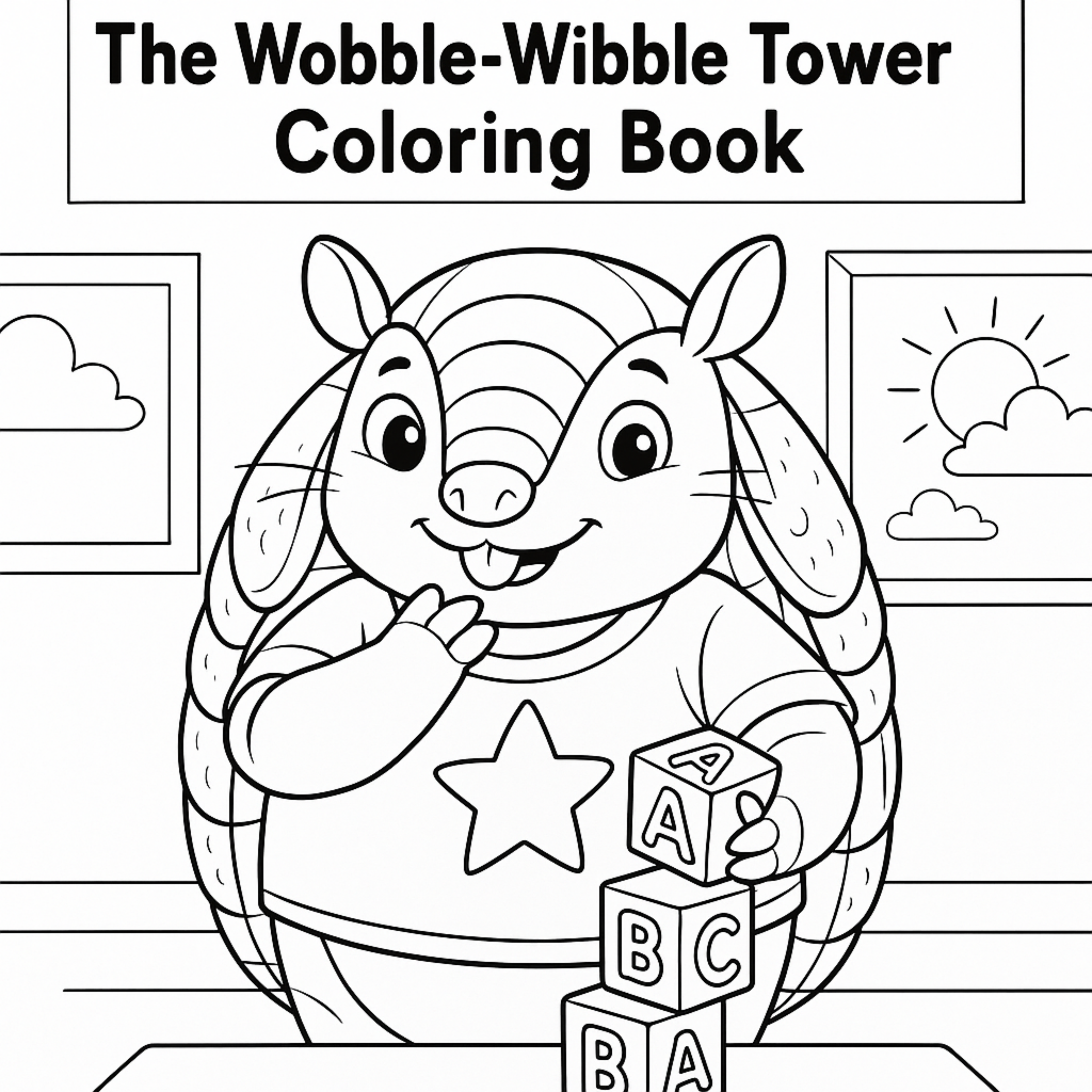 The Wobble-Wibble Tower Coloring Book